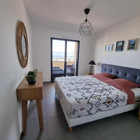 T2 Vue Mer Panoramique Terrasse 22M Plage A 9 Min A Pied Parking Prive Lägenhet *